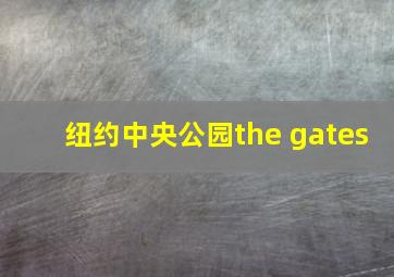 纽约中央公园the gates